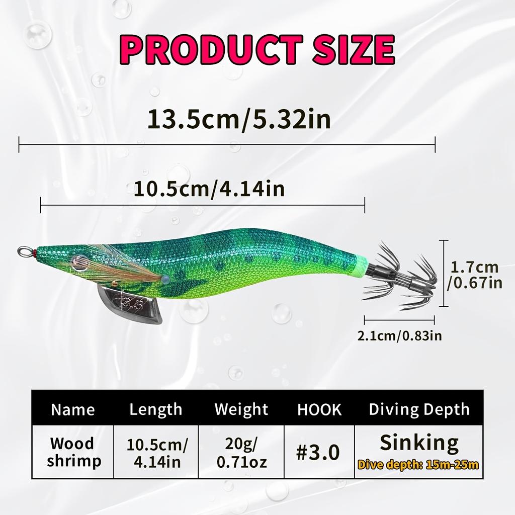 Artificial Hard Bait Luminous Squid Jig Sea Fishing Lure Octopus 3.5#3.0 # 2.5 # Japan Fishing Tackle