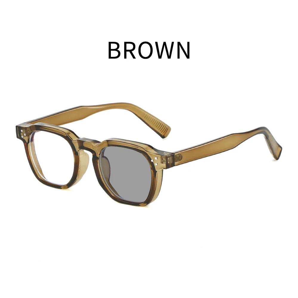 Smart Photochromic Presbyopia Glasses Stylish Oversized Square Frames Ultra-light Anti-blue Light Reading Eyewear 0 To +4.0