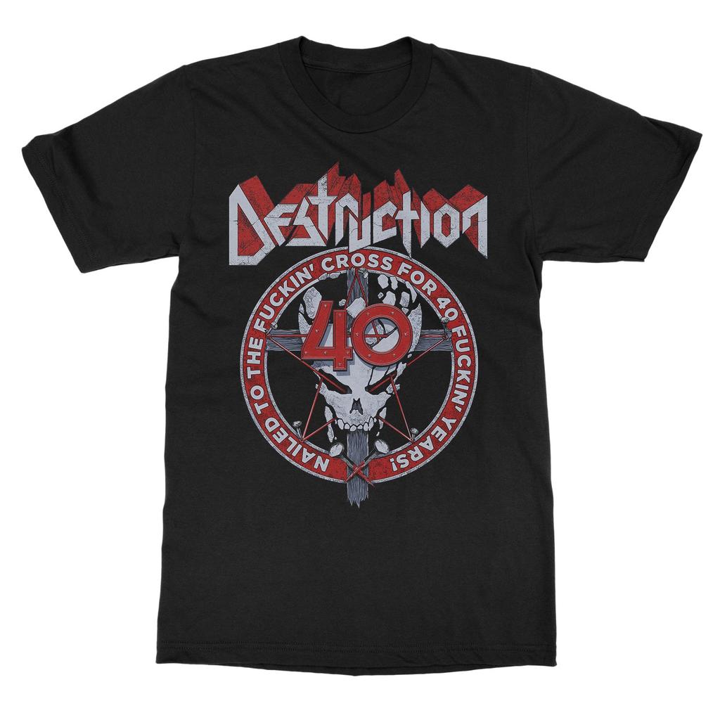 Destruction Diabolical Tour Band TShirt Cotton Graphic Tee Unisex Women Summer Streetwear Top