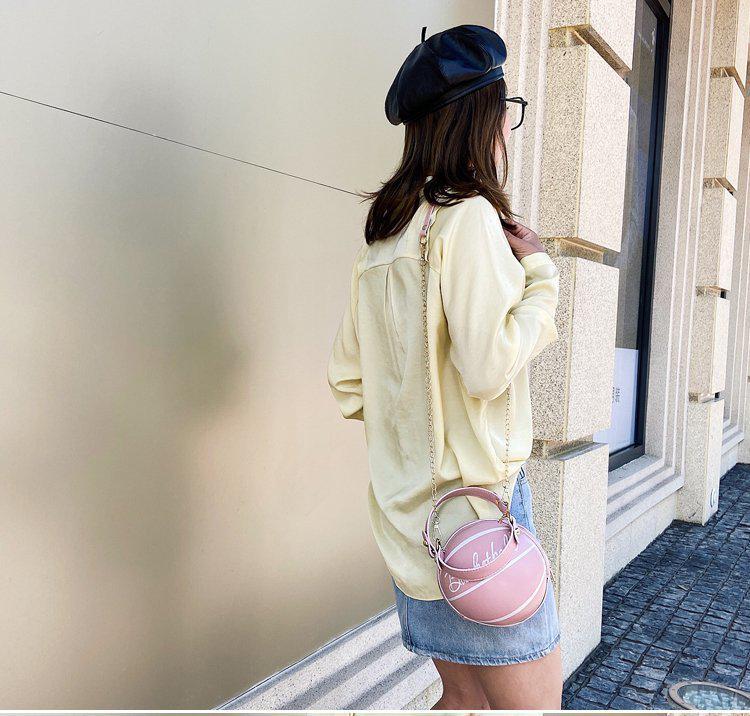 2024 Trendy Women's Basketball Handbag - European & American Style, Shoulder & Crossbody Bag.