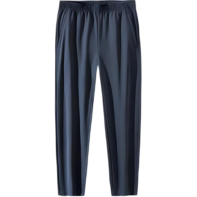 

Anta Training Series Casual Simple Solid Color Straight Leg Elastic Knitted Sports Pants Men bottoms Gray 152447314S-4 S