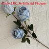 3head Long Branch Rose Artificial Flowers For Wedding Decor And Home Decorations