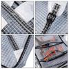 NOTAG Transparenter Rucksack, Ingenieurstasche, Werkzeugtasche mit Haken, Große Kapazität, PVC Antistatisch, Reinraum-Werkzeugtasche, A4-Format, Vinyl, Große Kapazität,