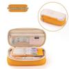 Enhanced Large-Capacity Pencil Case in Macaron Color Block for Students - Unisex Simple Style