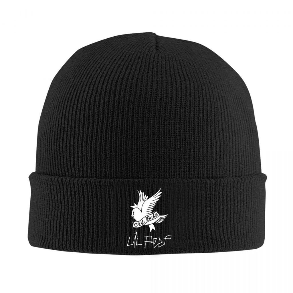 Logo Lil Peep Warm Knitted Cap Winter Knit Bonnet Hat Skullies Beanies Hip Hop Caps for Unisex
