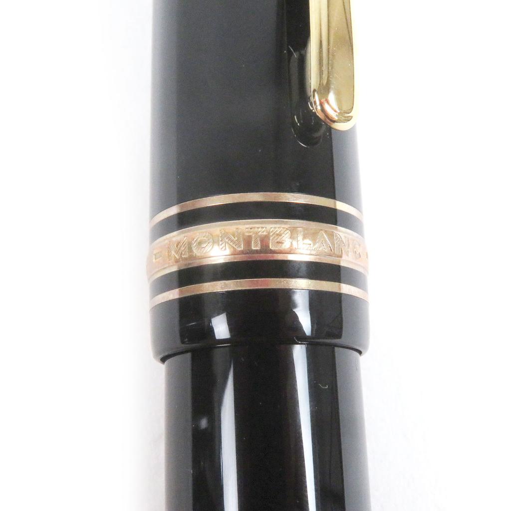 Excellent MONTBLANC Fountain Pen Meisterstck 149 Cap Type Black Gold 18K Mens Used