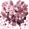 60g Love Heart Table Confetti 15mm Party Glitter Sequ Plastic Confetti Sprinkles Decorations for Wedding Festival Birthday (AX/Pink)