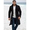2024 Men's Mid-Length Woolen Coat: Autumn/Winter, Single-Breasted, Casual Commute, European Size