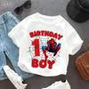 Marvel SpiderMan Summer Tshirt 19 Years Old Birthday Number Style Childrens Boy Girl Shortsleeved Party Shirt As A Gift Top