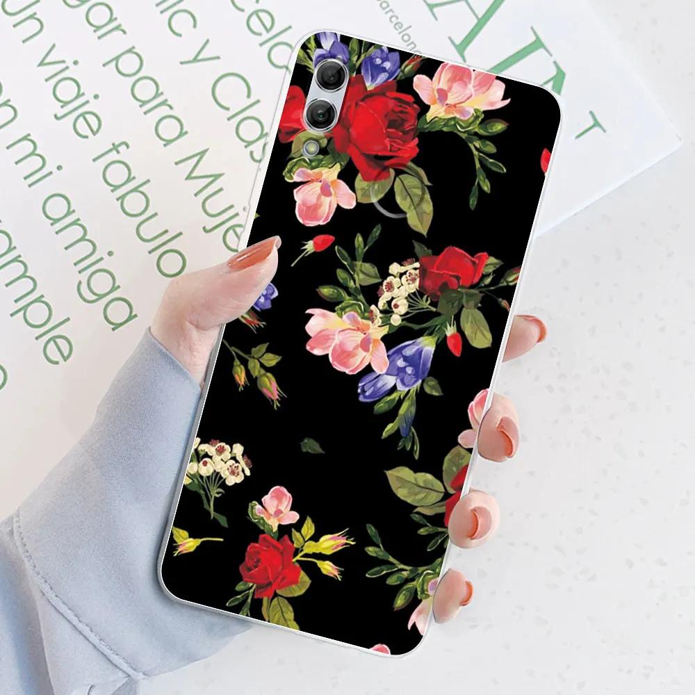 For Huawei Honor 8X Case Honor 8X Watercolor Marble Transparent Cases For Huawei Honor 8X Cover Honor8X Silicone Back Bumper
