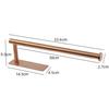 304 Stainless Steel Paper Holder Adhesive Wall Rose Gold Bathroom Kitchen Toilet Paper Towel Holder Tissue Roll Hanger Bar Rail