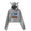 Cat Ear Hoodies Sweatshirt Icrimax for Women Sexy Pink Color Fashion Autumn Streetwear Cool Clothes