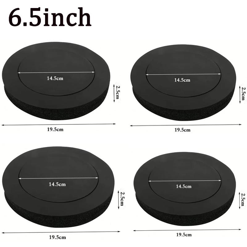 

4 шт. 6,5 дюймовых звукоизоляционных колец для автомобильных дверей, пенопластовые прокладки для динамиков-вуферов, шумоизоляция, самоклеящиеся изоляционные кольца, универсальные
