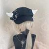 Girls Painter Hat Short Brim Hat French Beret for Dating Photography Subculture Y2K Headwear Painter Hat