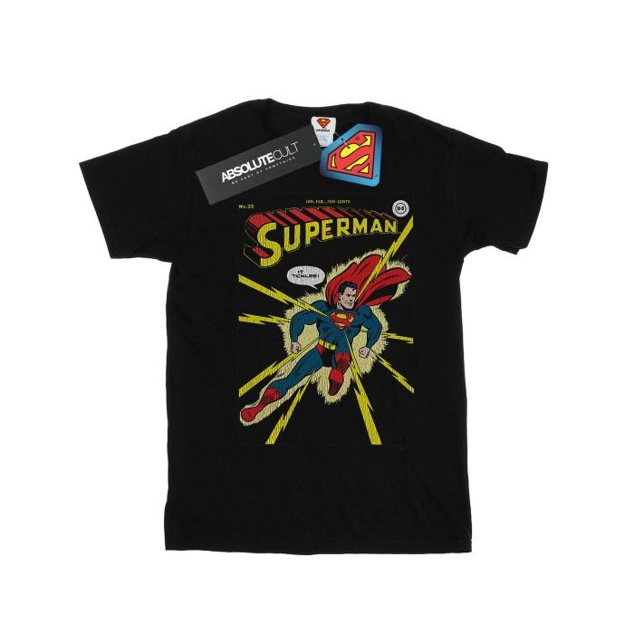 DC Comics Womens/Ladies Superman No. 32 Cover Cotton Boyfriend T-Shirt