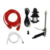 Pompa per acqua da giardino ad alta pressione da 12 V e 100 W, kit di irrigazione per acqua da giardino con filettatura esterna G1/2, pressione portatile