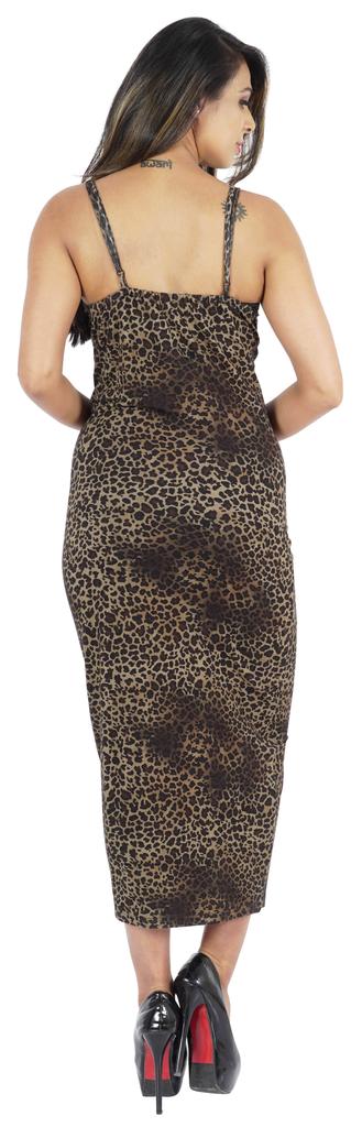 Inkmeso Printed V Neck Maxi Bodycon Dress For Womens Sexy Spaghetti Strap