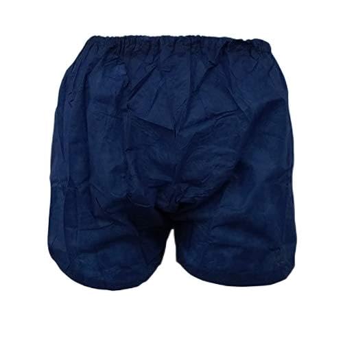 

Eastout Disposable Paper Trunks (30 count) (Slightly longer overall length) Navy Blue One Size Fits All (Unisex) (Perfect for beauty salons, massage p