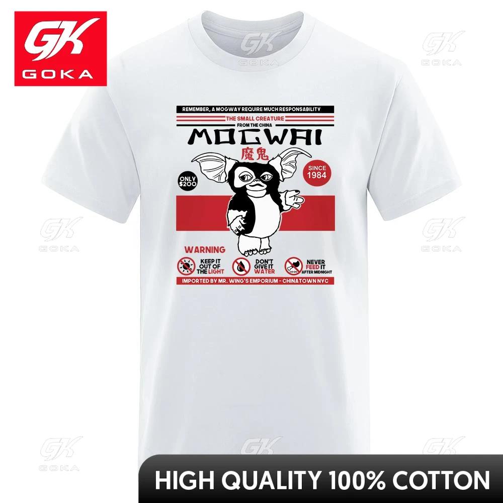 Remember A Mogwai Require Much Responsability Japanese Anime Tshirts Unisexs Cartoon Cotton TShirts Cotton New Fashion Tee Clothes S