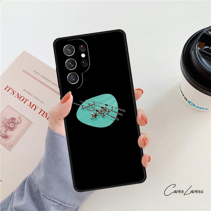 CARP FISHING RODS phone case For Samsung Galaxy S24 S25 S23 S22 Ultra Note 10 20 Plus S20 S21 FE Cover