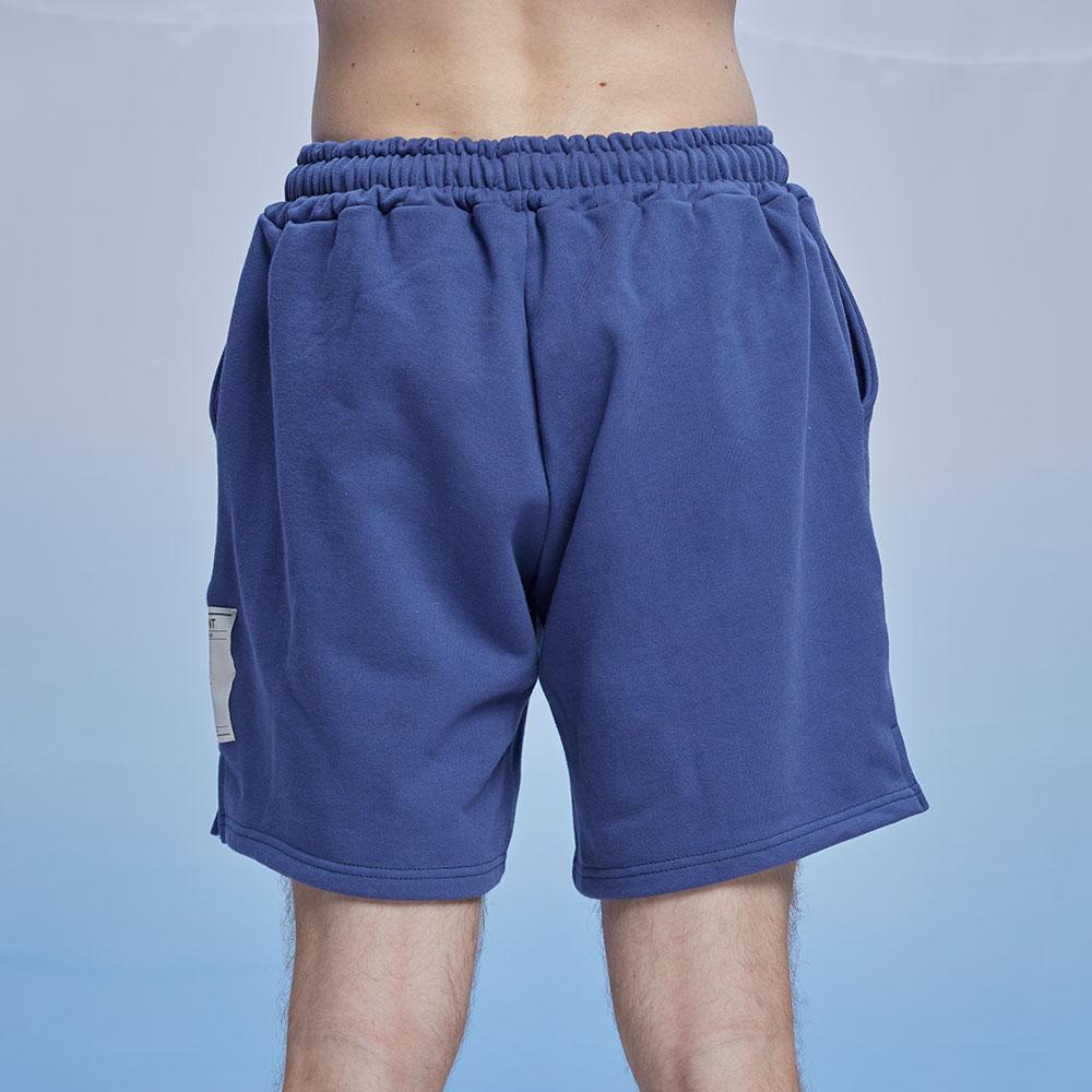 BALANT Classic Label Heavy Terry Shorts - Navy