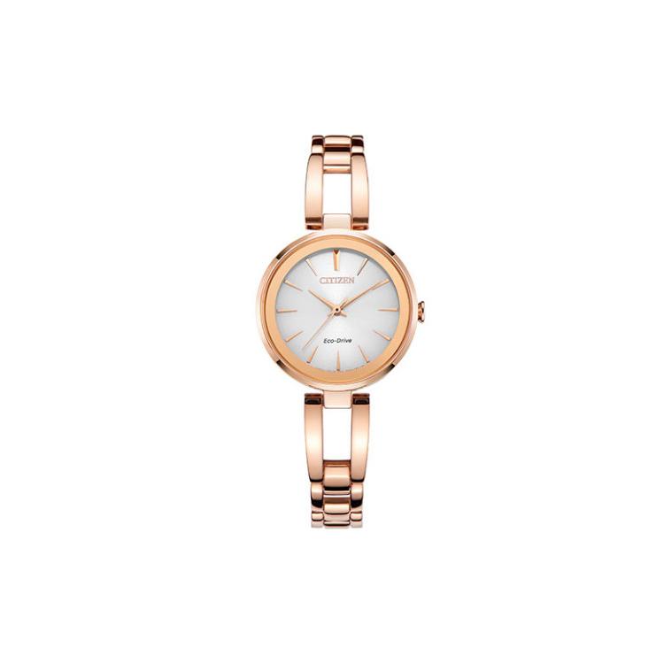 

CITIZEN Ecology Drive Collection Light Powered Quartz Movement Gold Plated Stainless Steel Strap EM0639-81A