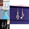 Stylish Alloy Material Crystal Rhinestone Music Ear Stud Earrings For Women