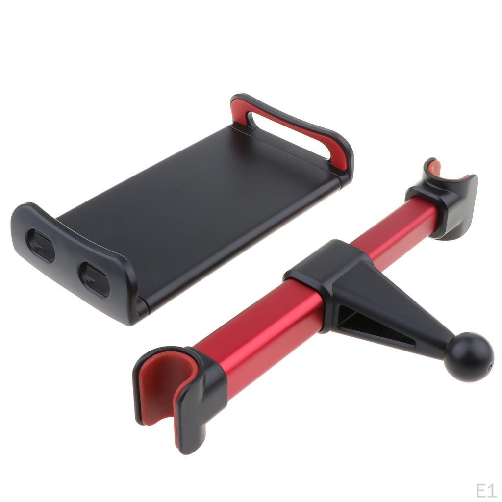 Suporte de Montagem de Encosto de Cabeça Rotativo em Graus para Tablet Ajustável de 4 a 11 Polegadas para Banco Traseiro de Carro