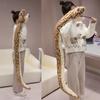 Simulated Giant Snake Plush Toy Long Animal Hand Puppet Toy Stuffed Snake Doll  for Children Boys