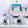 Removable Washable Basket Winter Puppy House Cave Kennel Pet Supplies Dog House Cat Cushion Cat Bed