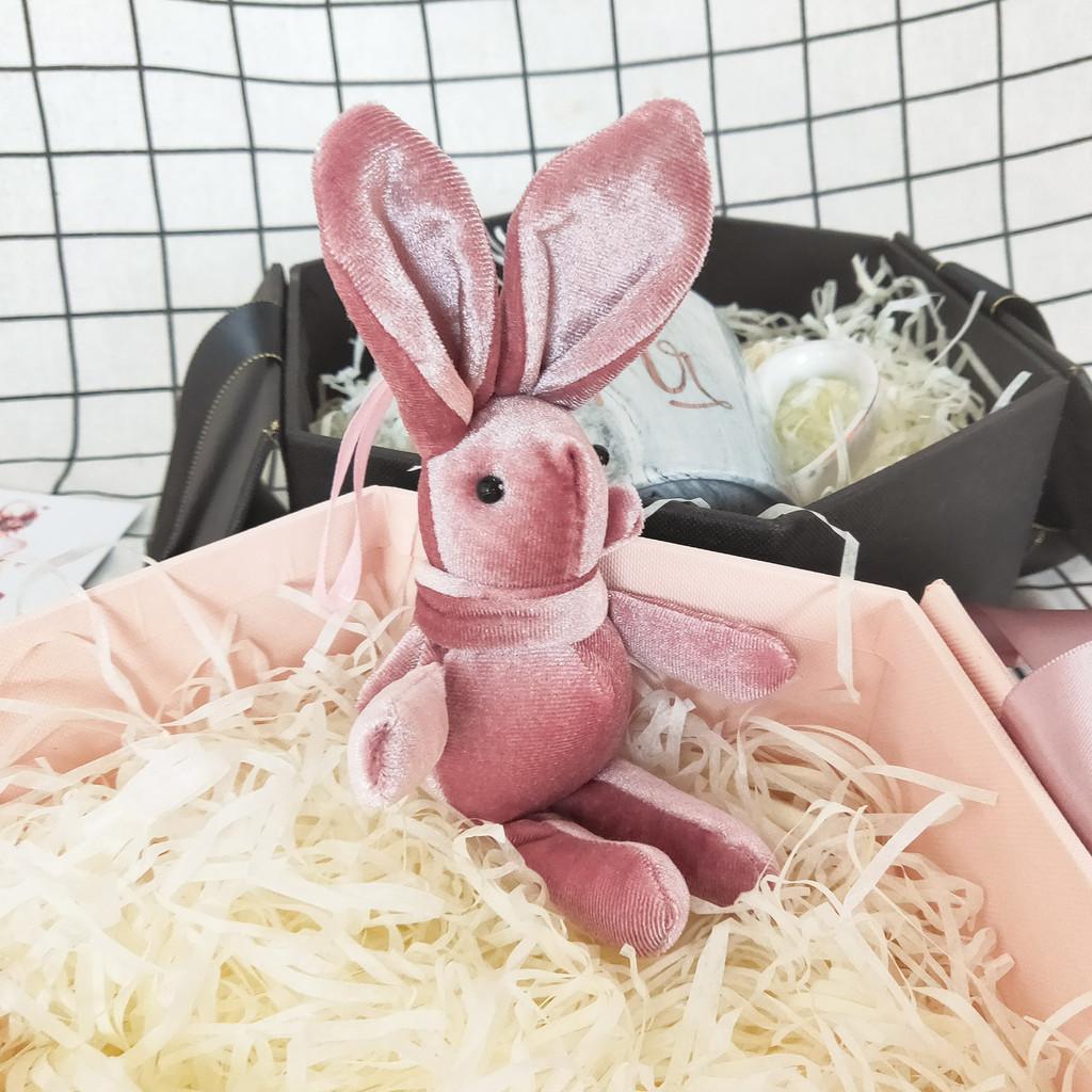 

Очаровательная плюшевая игрушка-кролик Wish Rabbit Мягкий короткий плюш Чучело животное Милый подарок розовый