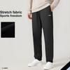 Li-Ning Fleece Lined Solid Color Elastic Casual Sports Long Pants Men bottoms AYKV979-1