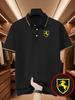 Men's Outdoor Golf Polo Shirt with Racing Potion Horse Pattern Print - Short Sleeve & Collared Casual T-Shirt for Daily Casual Wear, Gift