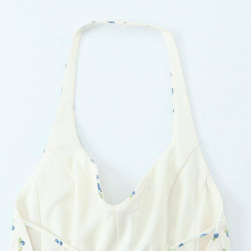 Kaslead New Women clothes Western Style Flower Print Poplin Neck Collar Top 3152086 080