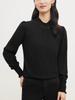Elegant 2024 Autumn Women's Long Sleeve Wool Sweater - 100% Fine Wool Base Layer