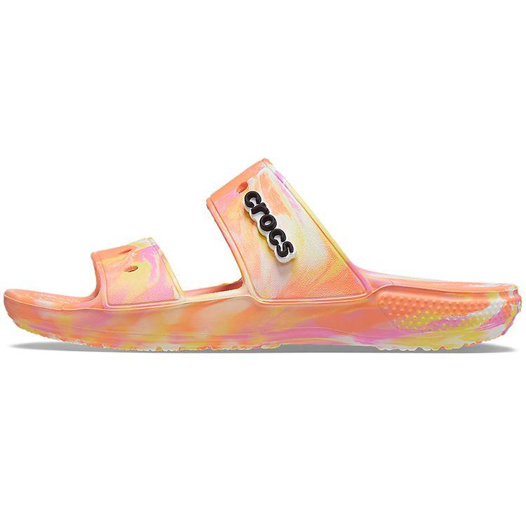 

Crocs Classic Clog Мраморный узор Пляжные сандалии Унисекс Сандалии Папайя Разноцветный 207701-83F 34-35