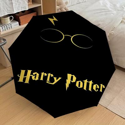 1PC Harry Potter Umbrella-8-Rib Reinforced, Automatic Open, Lightweight & Durable, Cute Fashion Accessory for Outdoor, D2647