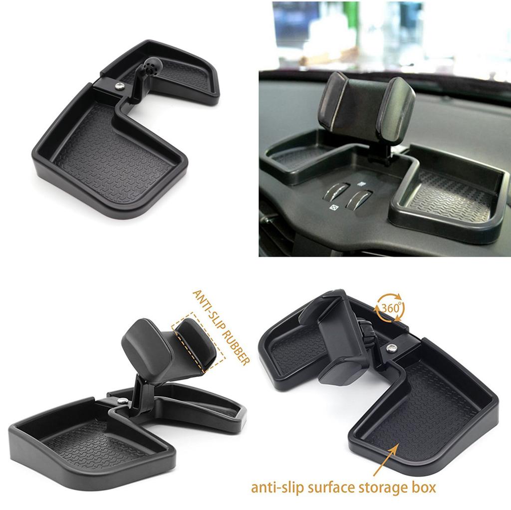 1Pc BLACK Car Dashboard Mobile Phone Bracket Holder Tape Is At the Back