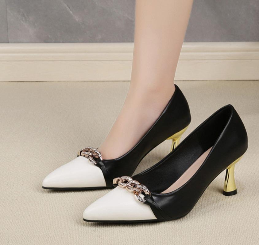 Fashion Ladies Classic High Quality Heels Ladies 2025 Spring and Summer Fashion Elegant Pump Shallow Mouth Simple StyleZapatos De Mujer