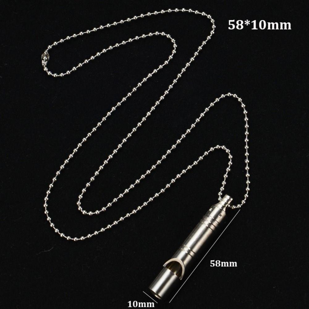 Titanium High Volume Whistle Portable Camping Whistle Safety Survival Whistle Outdoor Tool