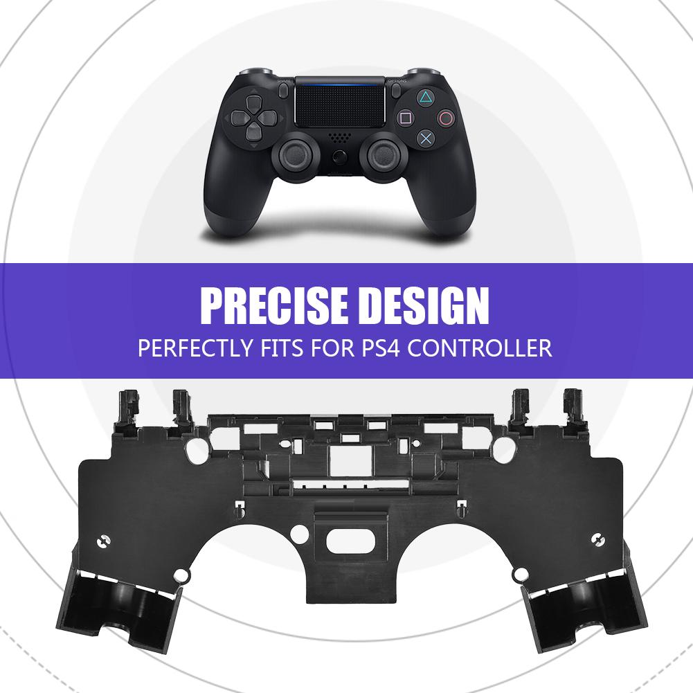 Black Plastic Middle Housing Shell Case Cover Replacement Part For PS4 Controller