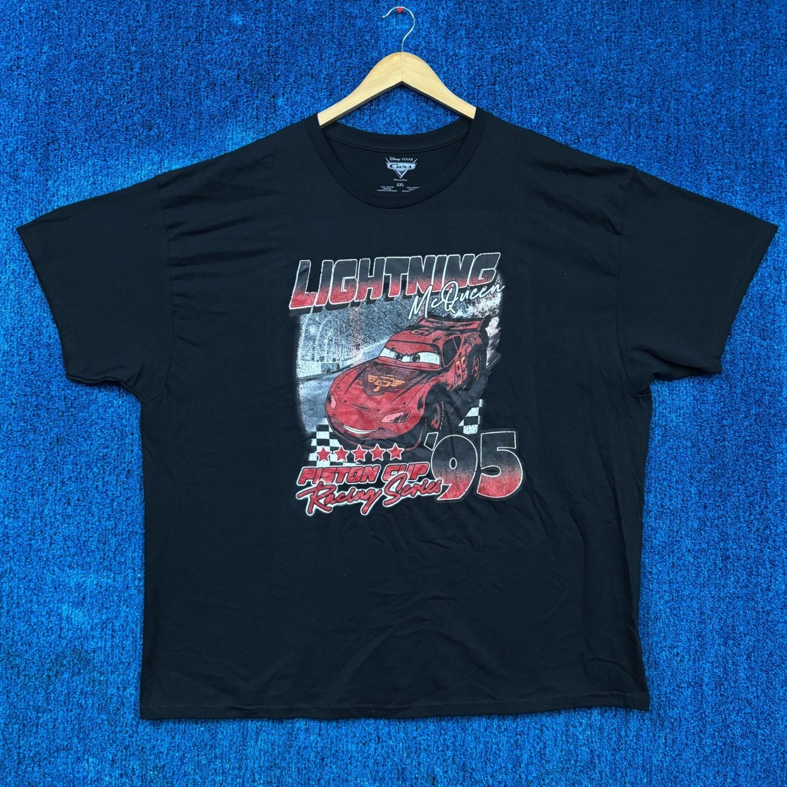Disney Pixar Cars Lightning McQueen Graphic T-Shirt Size 2XL S