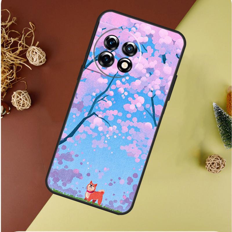 Tier Shiba Inu Hund Für OnePlus 13 13R 12 12R 11 9 10 Pro 8T 9RT 10T 10R Nord 4 CE 2 3 Lite N20 N30 Handyhülle