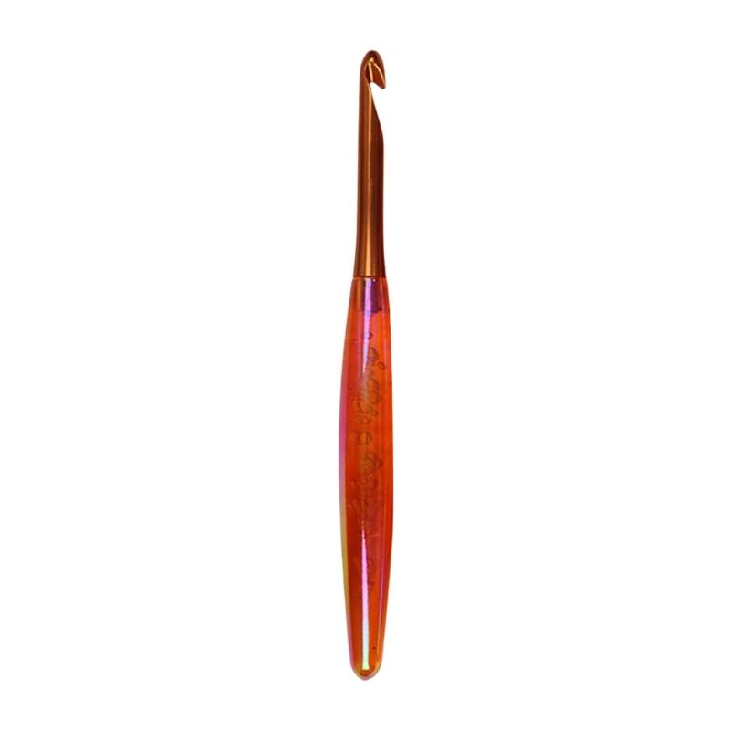 Алюминиевый Крючок для Вязания Крючком Эргономичная Акриловая Ручка Крючок для Вязания Крючком Спица для Вязания для Начинающих Вязание Свитер Шарфы Носки