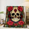 Day Of The Dead Skull Blanket Flannel Blanket Throw Blanket Sofa Cover Blanket Soft Premium Blanket Picnic Blanket Tv Blanket Gifts