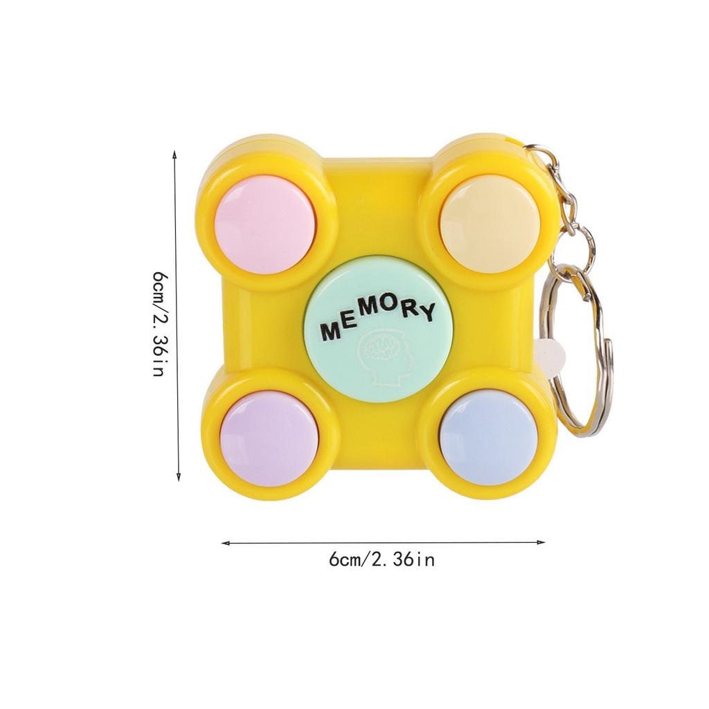1 Pcs Children's Puzzle Interactive Game Creative Mini Handheld Game Console Memory Game Console Keychain Pendant Kids Gifts