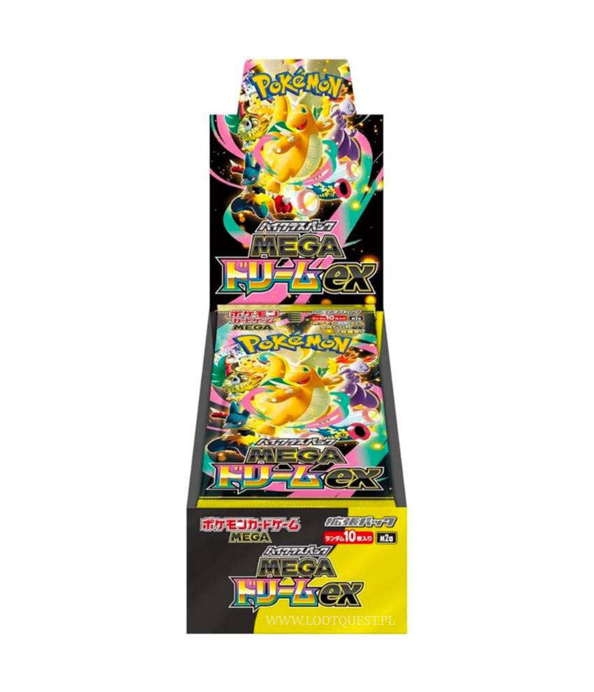 Japanese Pokemon Tcg Card Set: Mega Dream Ex - Booster Box (10 Packs)
