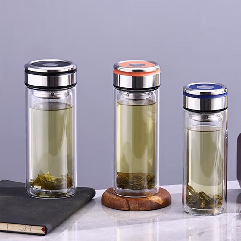 Shangqi Double-Wall Borosilicate Glass Tea Infuser Cup