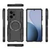 For Xiaomi Redmi Note 12 Pro 5G Magnetic Case Butterfly Armor Hollow Heat Dissipation PC+TPU Phone Cover