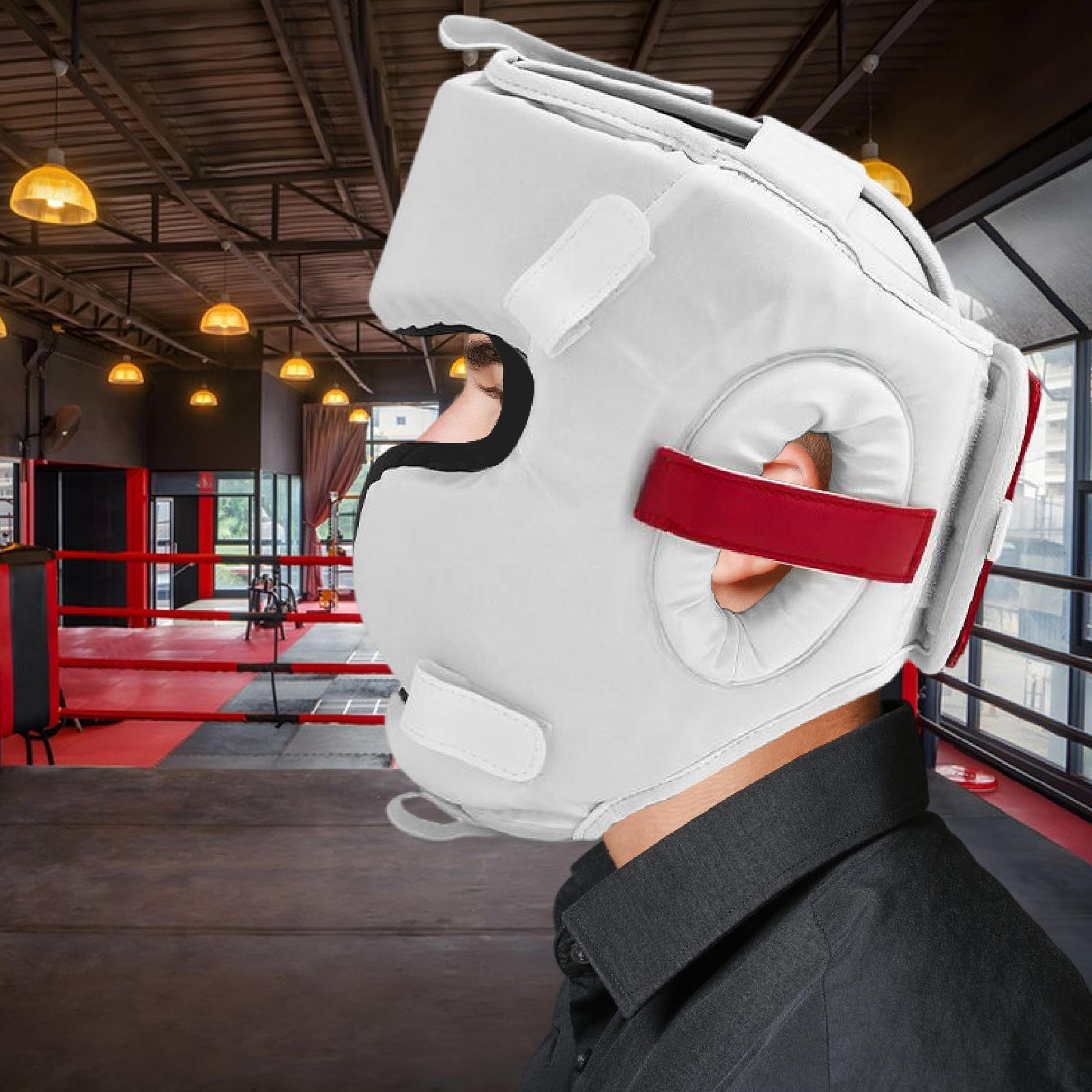 

Боксерский шлем защита головы аксессуары дышащая защита ушей тренировка для L